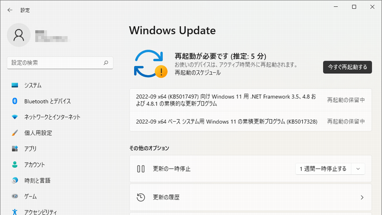 2022年09月の月例アップデート情報 WindowsUpdate 他
