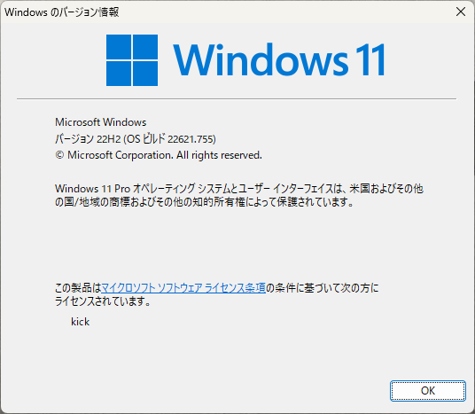 Windows11 ver22H2 まとめページ