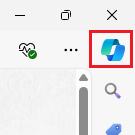 EdgeブラウザのCopilotアイコン