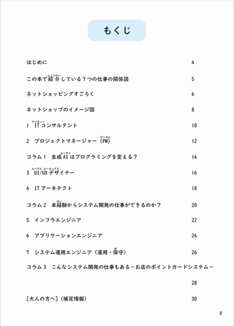 システム開発仕事ファイル 目次