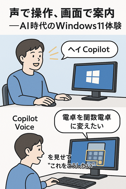 声で操作、画面で案内─AI時代のWindows11体験へ
