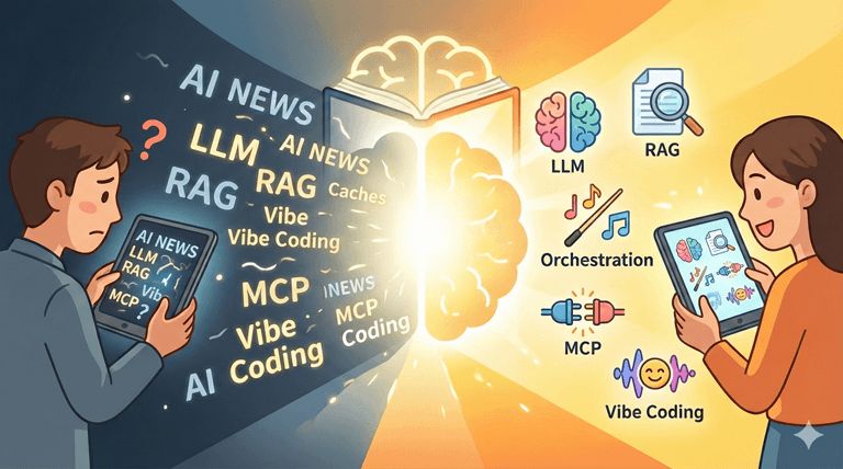 AIニュースがもっと面白くなる話題のAI用語を5分で理解のイラスト