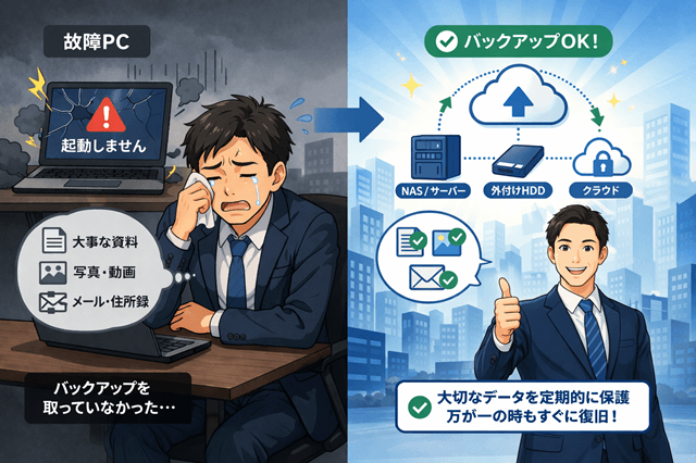 世界バックアップデーのイメージイラスト