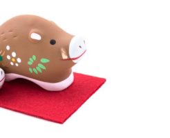 亥(ウリボー)年の置物